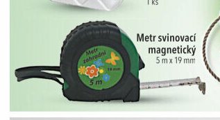 Metr svinovací magnetický 5 m x 19 mm