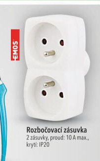 Emos Rozbočovací zásuvka 2 zásuvky