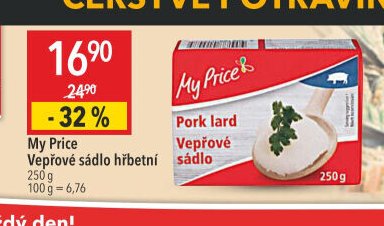 My Price Vepřové sádlo hřbetní