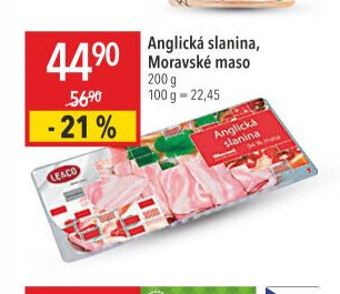 Anglická slanina, Moravské maso