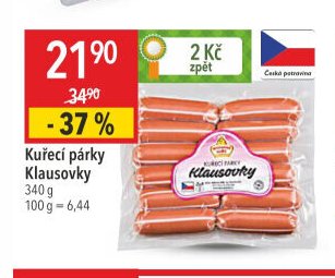 Kuřecí párky Klausovky
