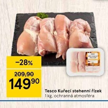Tesco Kuřecí stehenní řízek