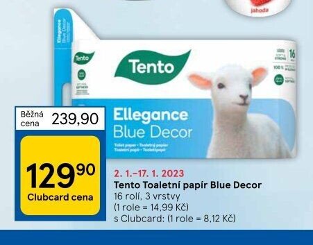 Tento Toaletní papír Blue Decor
