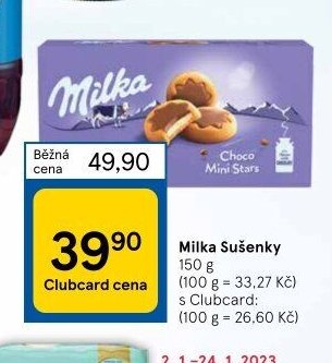 Milka Sušenky