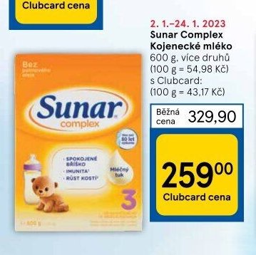 Sunar Complex Kojenecké mléko