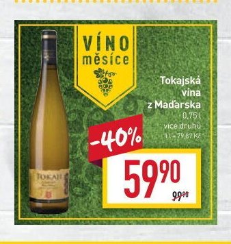 Tokajská vína z Maďarska