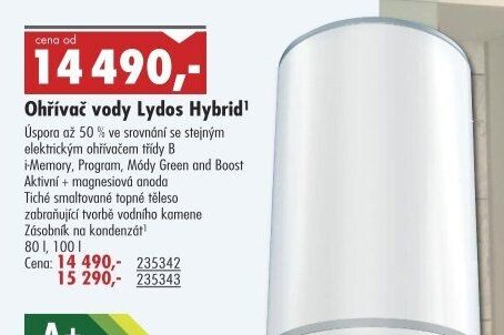 Ohřívač vody Lydos Hybrid - UNI HOBBY akcniletaky.com
