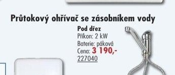 Průtokový ohřívač se zásobníkem vody - UNI HOBBY akcniletaky.com