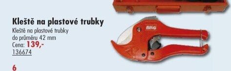Kleště na plastové trubky - UNI HOBBY akcniletaky.com