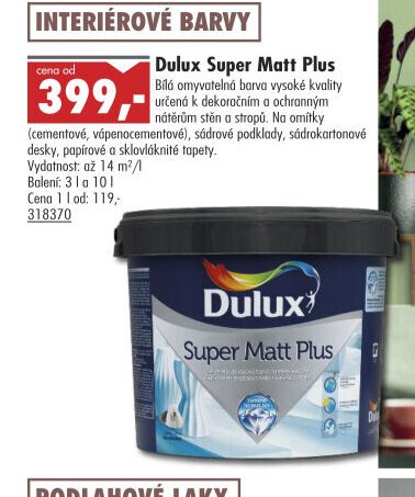 Dulux Super Matt Plus - UNI HOBBY akcniletaky.com