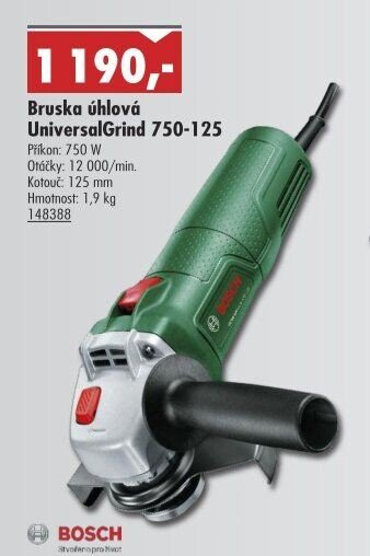 Bruska úhlová UniversalGrind 750-125 - UNI HOBBY akcniletaky.com