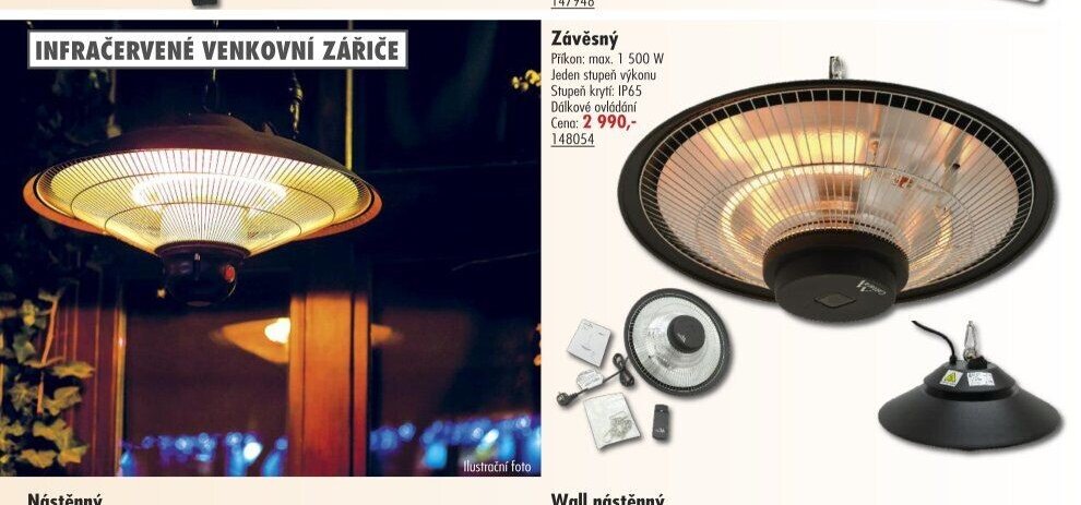 Infračervený venkovní zářič (závěsný) - UNI HOBBY akcniletaky.com