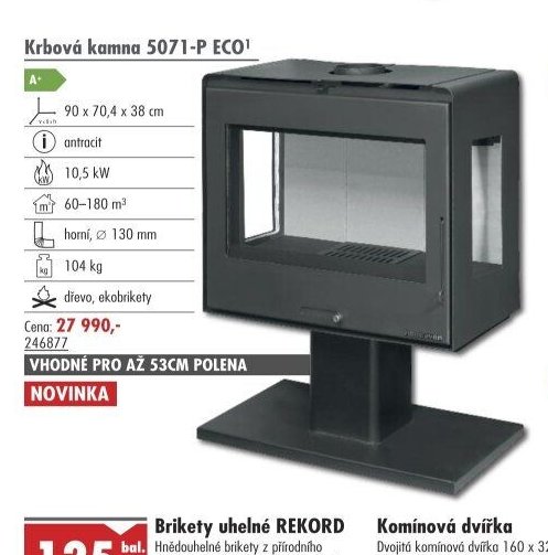 Krbová kamna 5071-P ECO - UNI HOBBY akcniletaky.com
