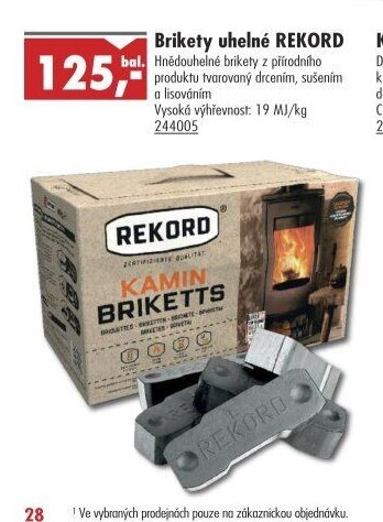 Brikety uhelné REKORD - UNI HOBBY akcniletaky.com