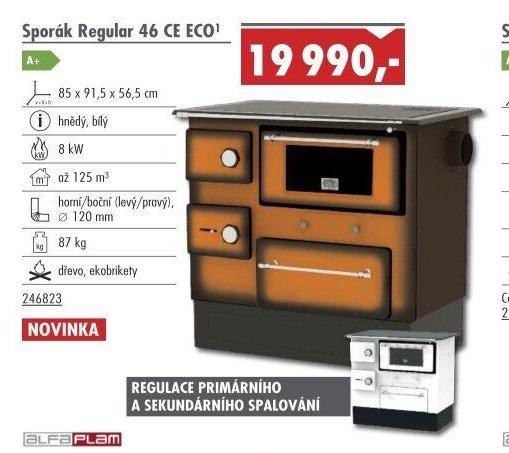 Sporák Regular 46 CE ECO - UNI HOBBY akcniletaky.com