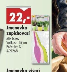 Jmenovka zapichovací - UNI HOBBY akcniletaky.com