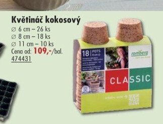 Květináč kokosový - UNI HOBBY akcniletaky.com