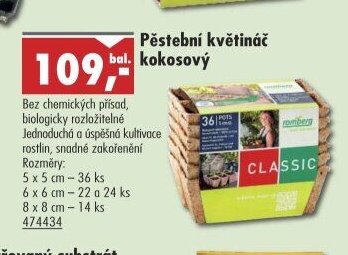 Pěstební květináč kokosový - UNI HOBBY akcniletaky.com