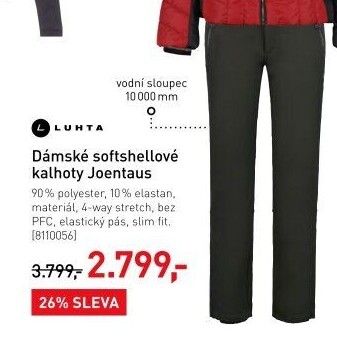 Dámské softshellové kalhoty Luhta