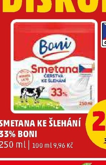 SMETANA KE ŠLEHÁNÍ 33% BONI