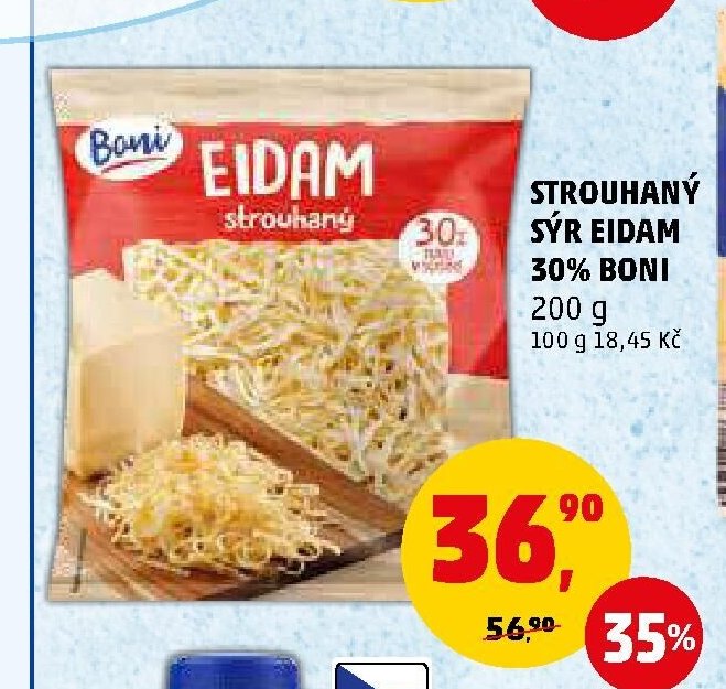 STROUHANÝ SÝR EIDAM 30% BONI 200 g