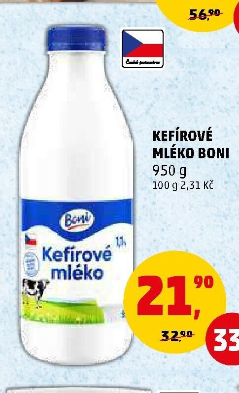 KEFÍROVÉ MLÉKO BONI 950 g
