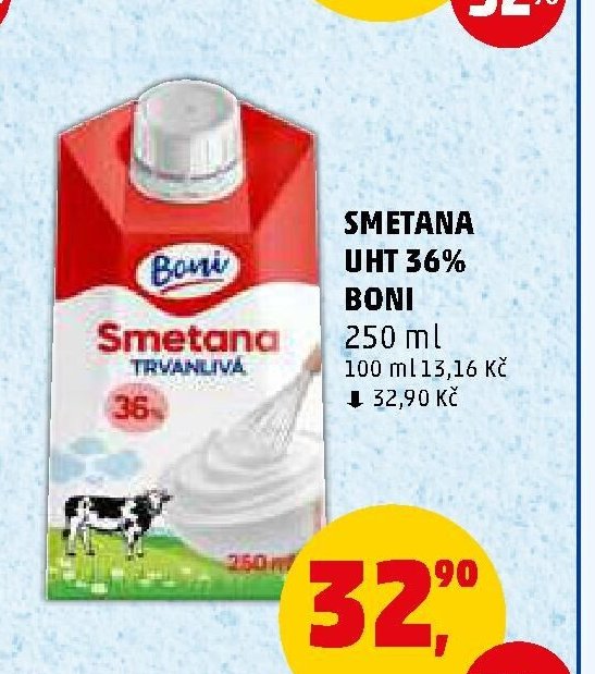 SMETANA UHT 36% BONI 250 ml