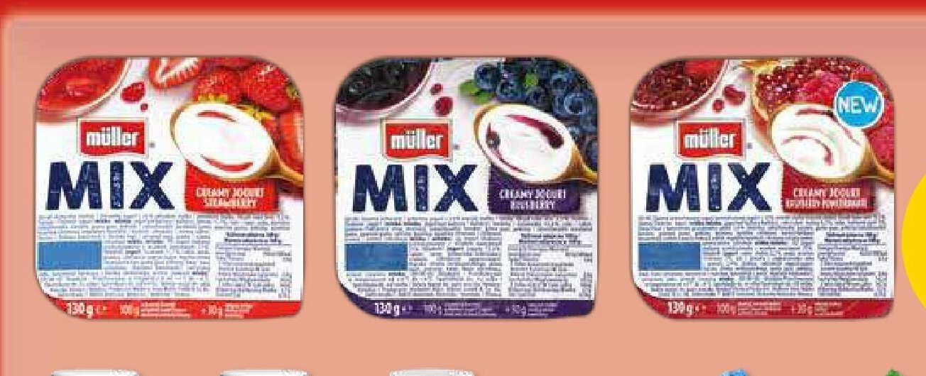 JOGURT MÜLLER MIX různé druhy