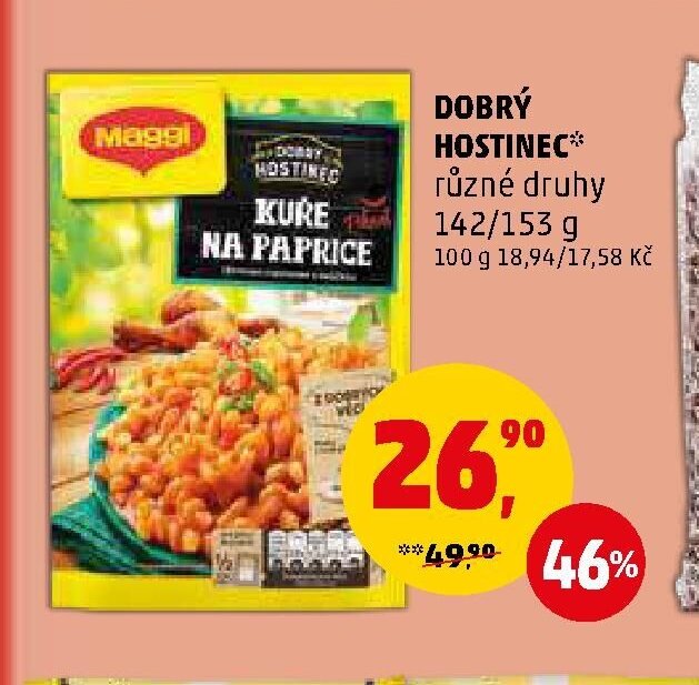DOBRÝ HOSTINEC různé druhy