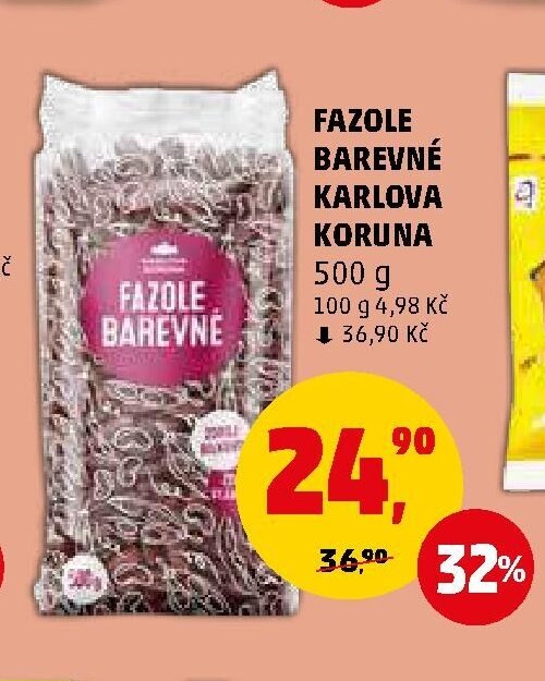 FAZOLE BAREVNÉ KARLOVA KORUNA