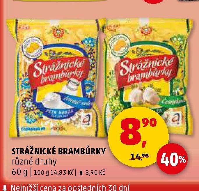 STRÁŽNICKÉ BRAMBŮRKY různé druhy