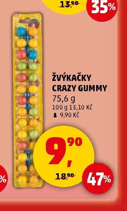 ŽVÝKAČKY CRAZY GUMMY