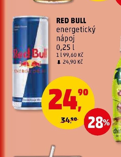 RED BULL energetický nápoj