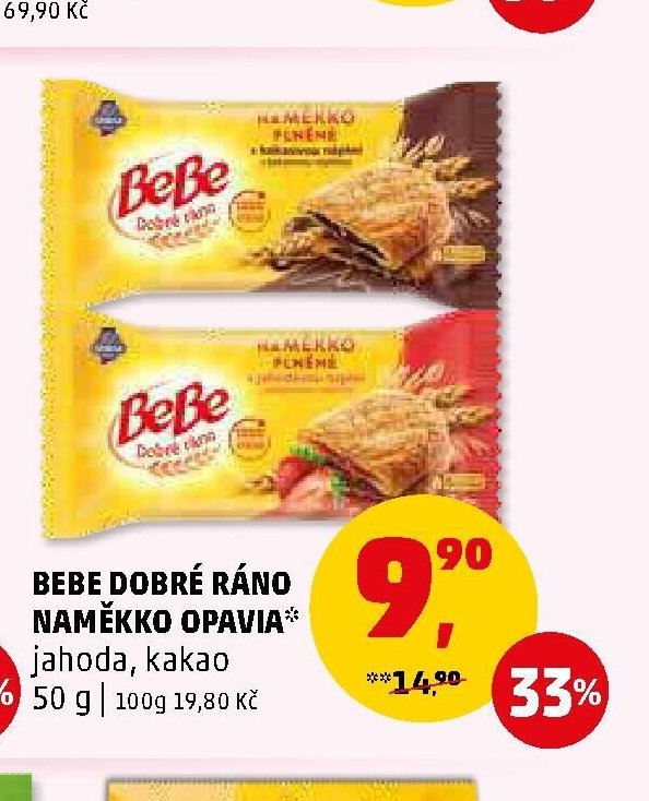 BEBE DOBRÉ RÁNO NAMĚKKO OPAVIA jahoda, kakao