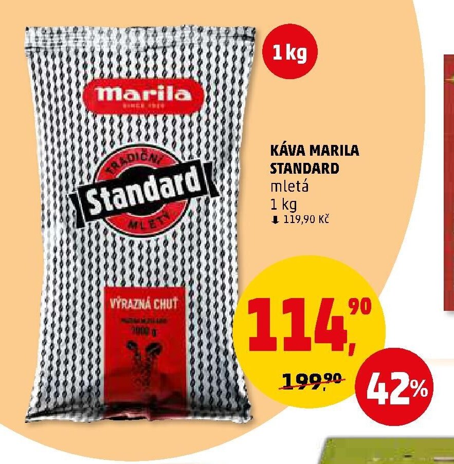 KÁVA MARILA STANDARD mletá 1 kg