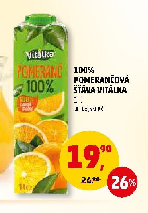100% POMERANČOVÁ ŠŤÁVA VITÁLKA