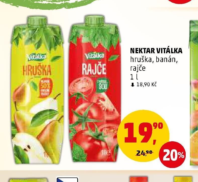 NEKTAR VITÁLKA hruška, banán, rajče