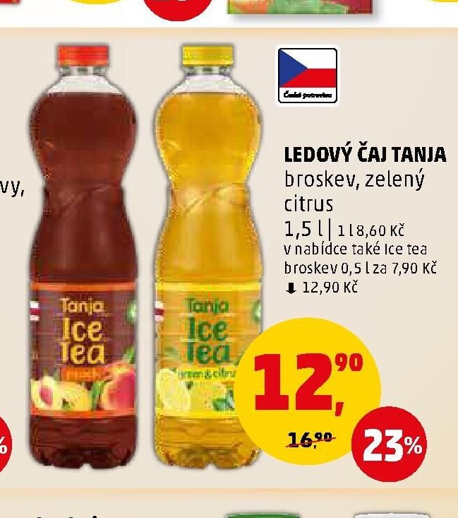 LEDOVÝ ČAJ TANJA broskev, zelený citrus