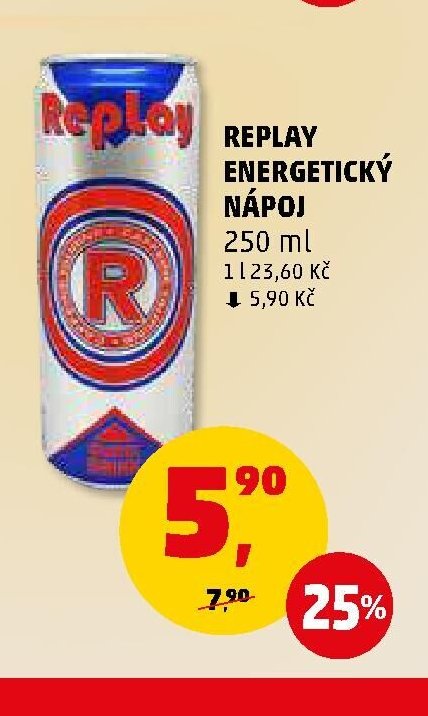 REPLAY ENERGETICKÝ NÁPOJ
