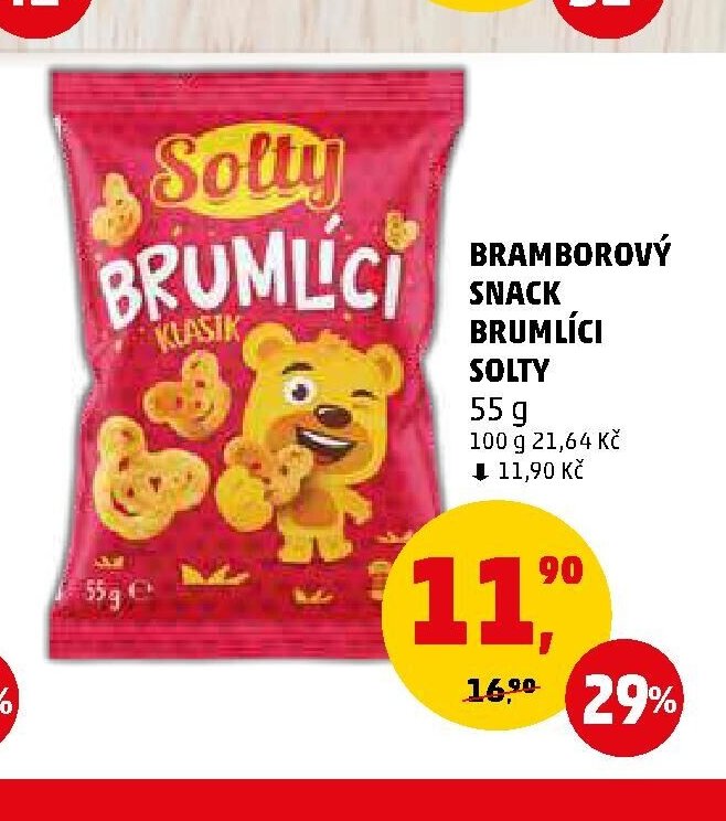 BRAMBOROVÝ SNACK BRUMLÍCI SOLTY 55 g