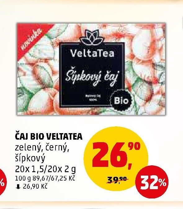 ČAJ BIO VELTATEA 20x 1,5/20x 2 g
