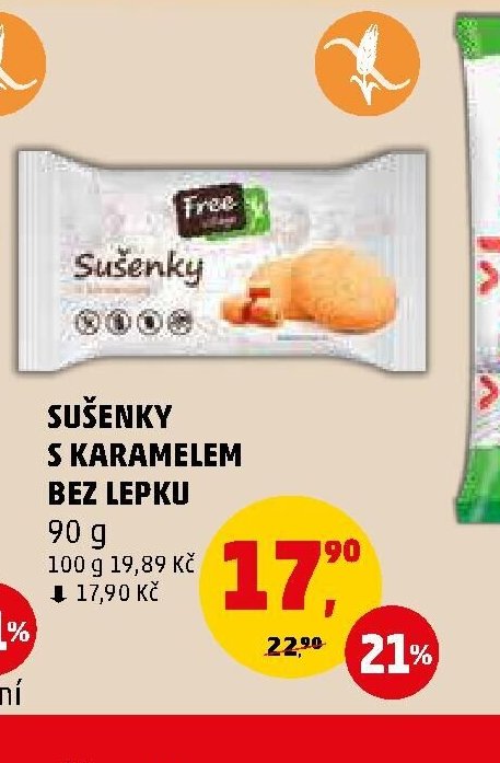 SUŠENKY S KARAMELEM BEZ LEPKU 90 g