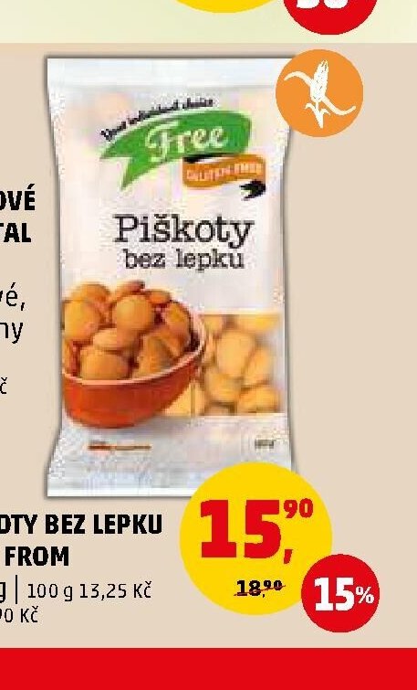 PIŠKOTY BEZ LEPKU FREE FROM 120 g