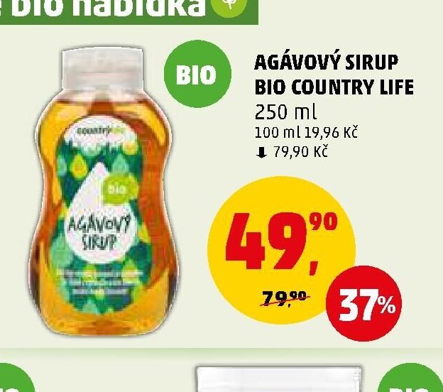 AGÁVOVÝ SIRUP BIO COUNTRY LIFE