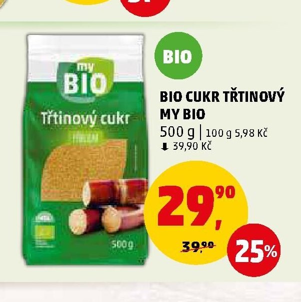 BIO CUKR TŘTINOVÝ MY BIO
