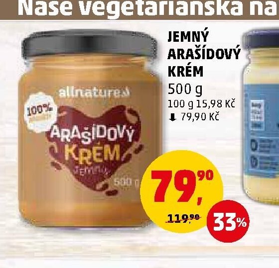 JEMNÝ ARAŠÍDOVÝ KRÉM