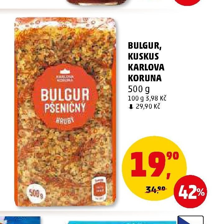 BULGUR, KUSKUS KARLOVA KORUNA