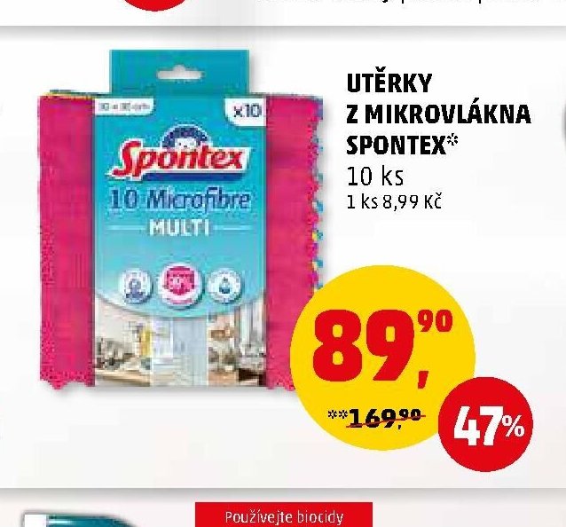 UTĚRKY Z MIKROVLÁKNA SPONTEX