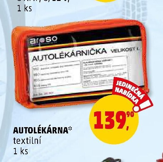 AUTOLÉKÁRNÍČKA textilní