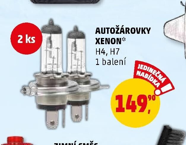 AUTOŽÁROVKY XENON H4, H7